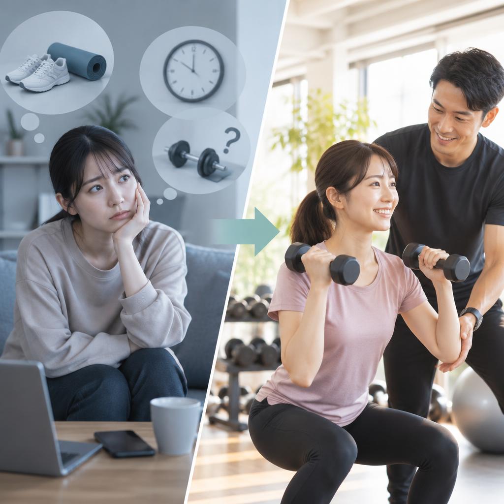 「続かない」「何をすればいい？」そんな悩みに寄り添います
