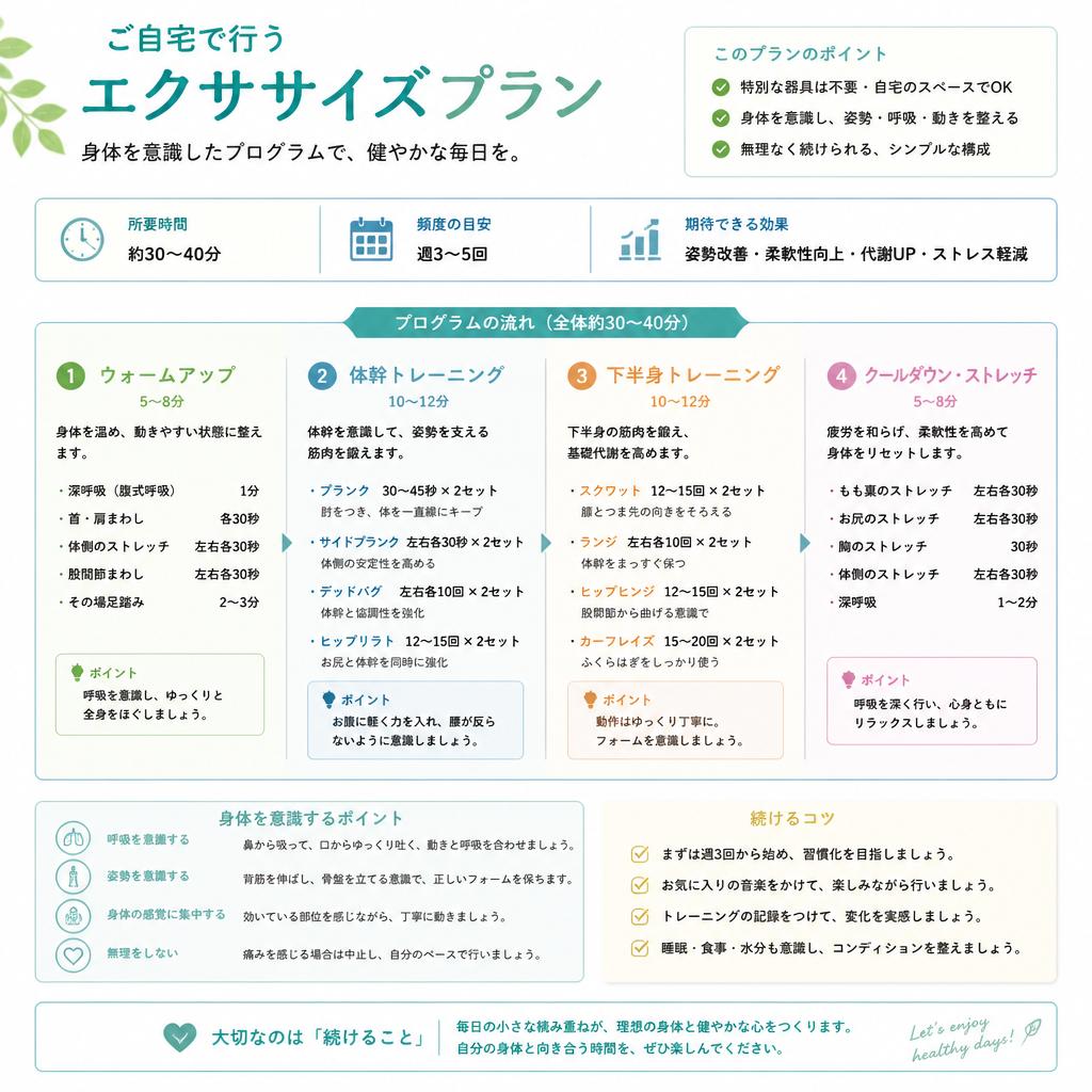 2. 充実のメニュー！家庭用エクササイズ