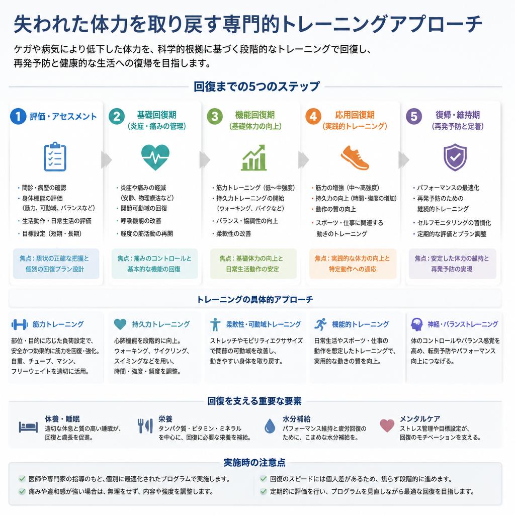 低下した体力を取り戻す方法