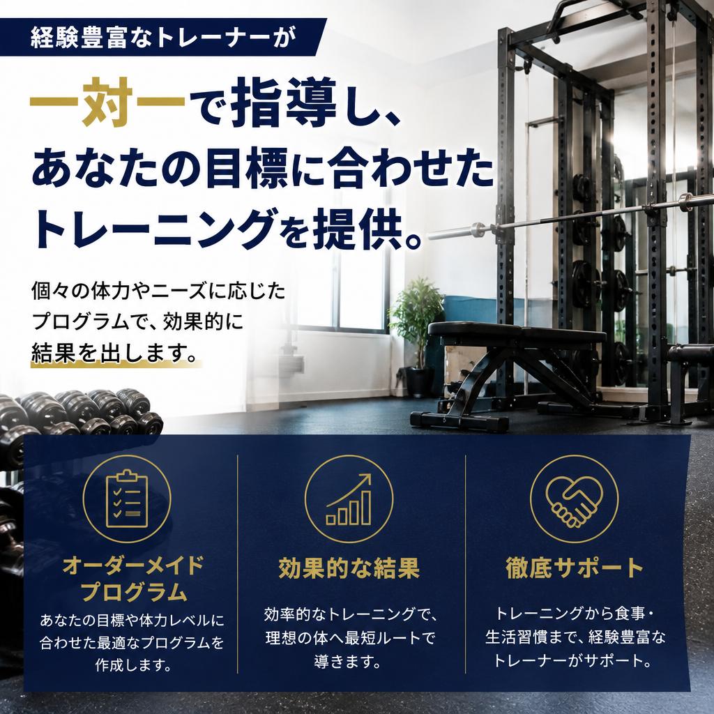 マンツーマンで徹底サポート