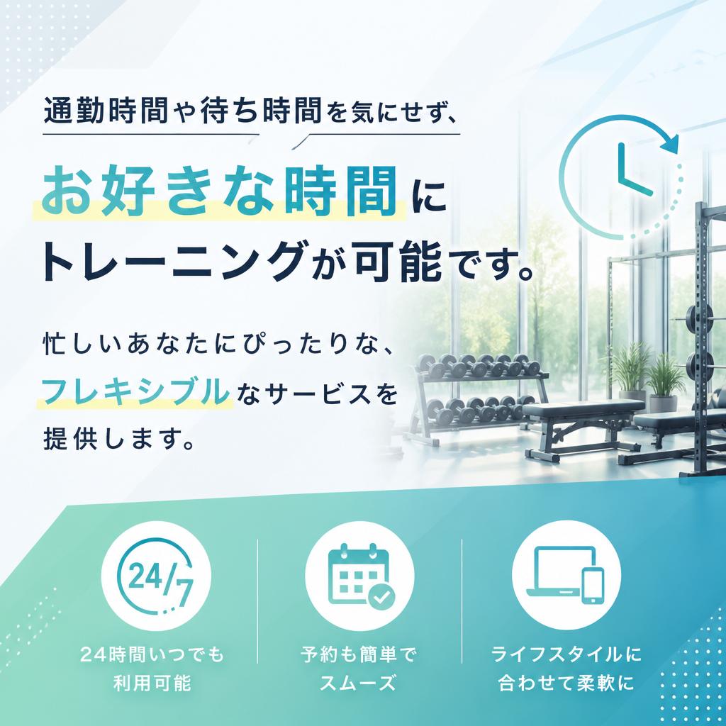 柔軟なスケジュール対応