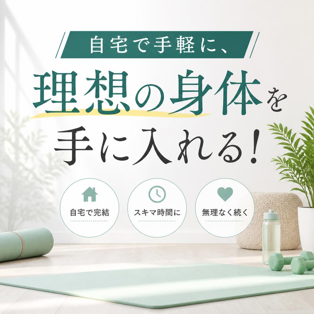 自宅で手軽に、理想の身体を手に入れる！