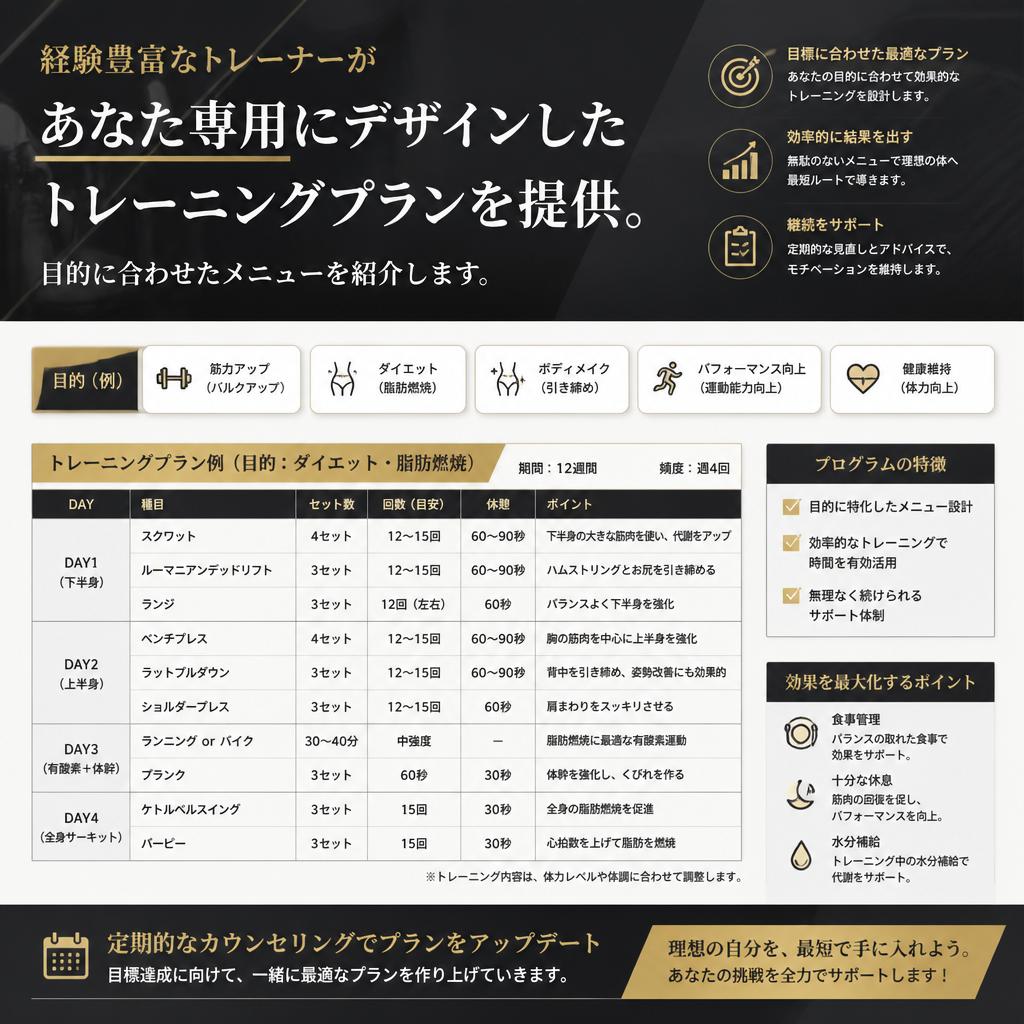 私たちのトレーニングプログラム