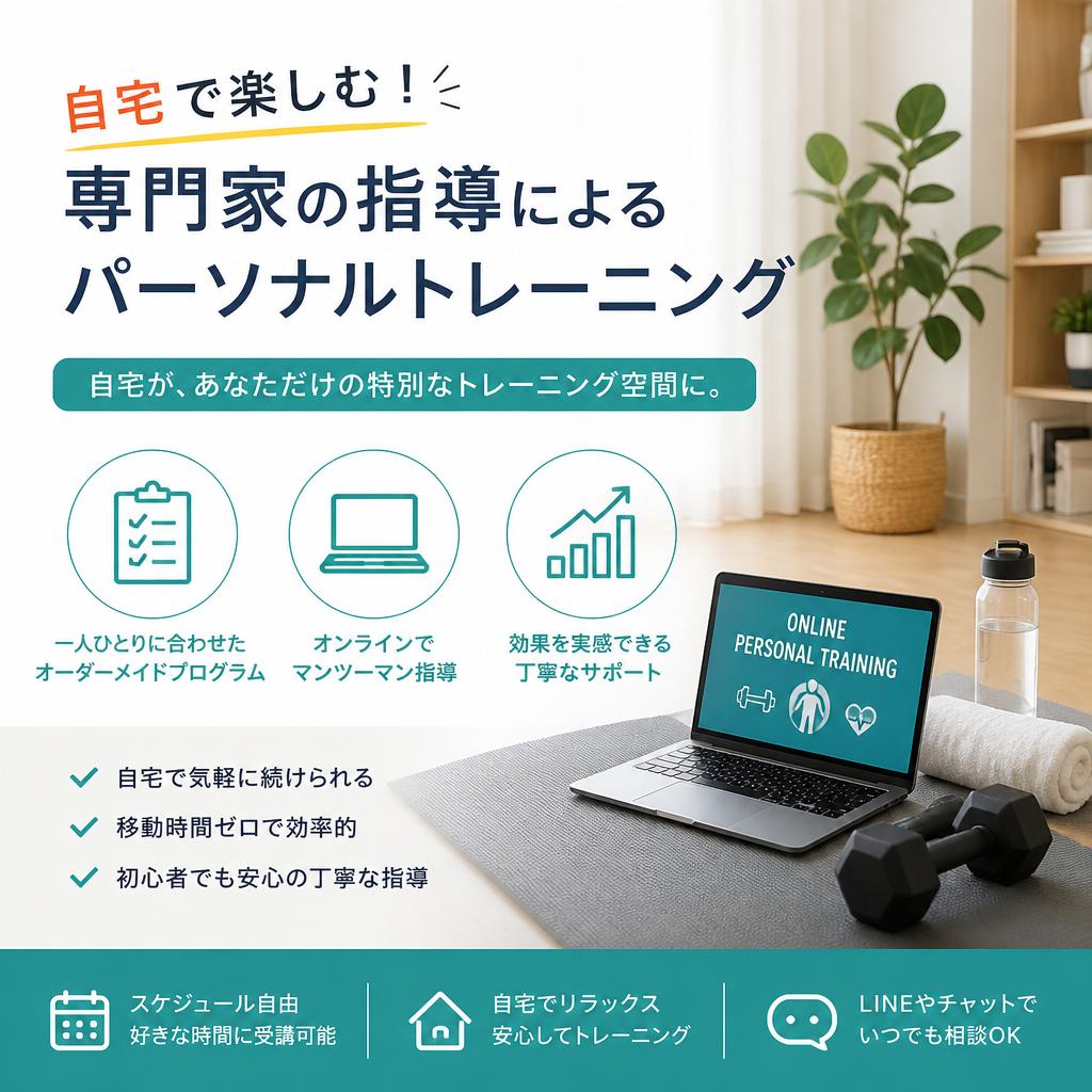 自宅で楽しむ！専門家の指導によるパーソナルトレーニング