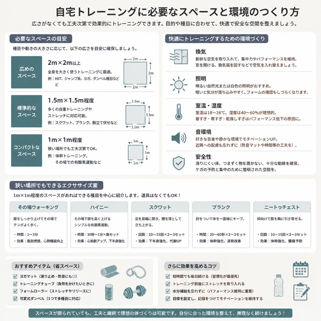 必要なスペースは？
