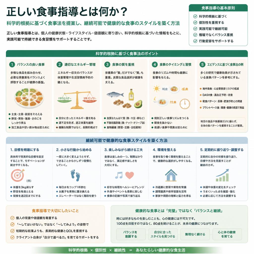 一生モノの「正しい食事指導」