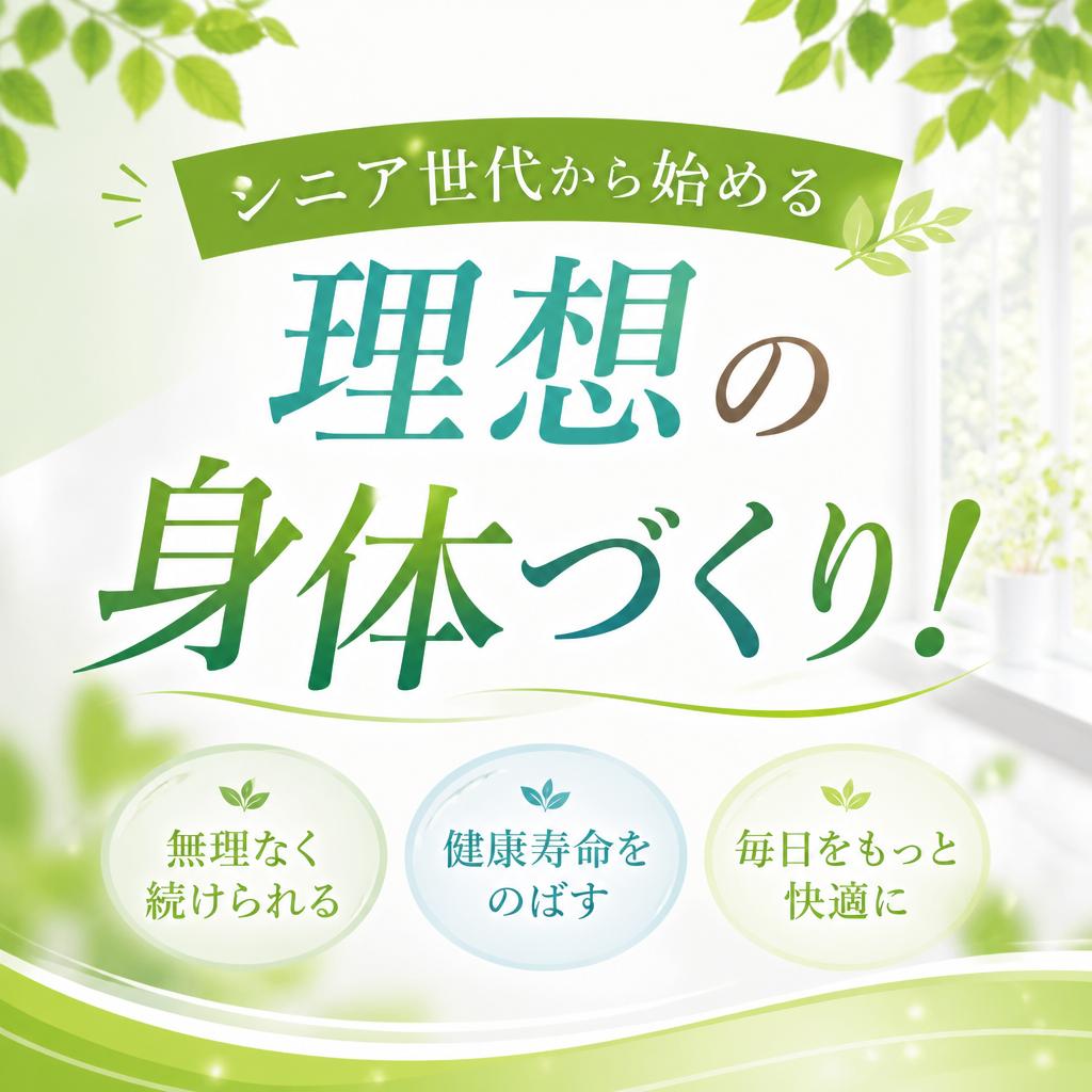 我孫子市の方、必見！シニア世代から始める理想の身体づくり！｜松下フィットネスサービス