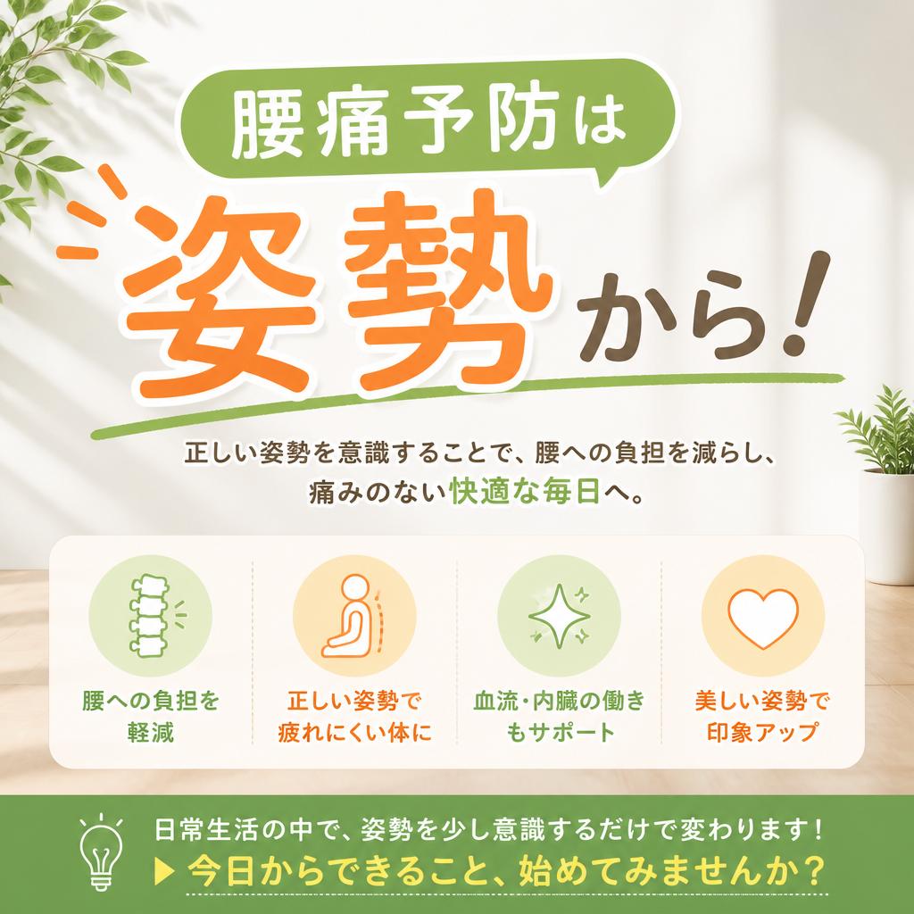 「柏市の方注目！」腰痛予防は姿勢から。正しい運動と生活習慣で腰痛を防ぐ！｜松下フィットネスサービス