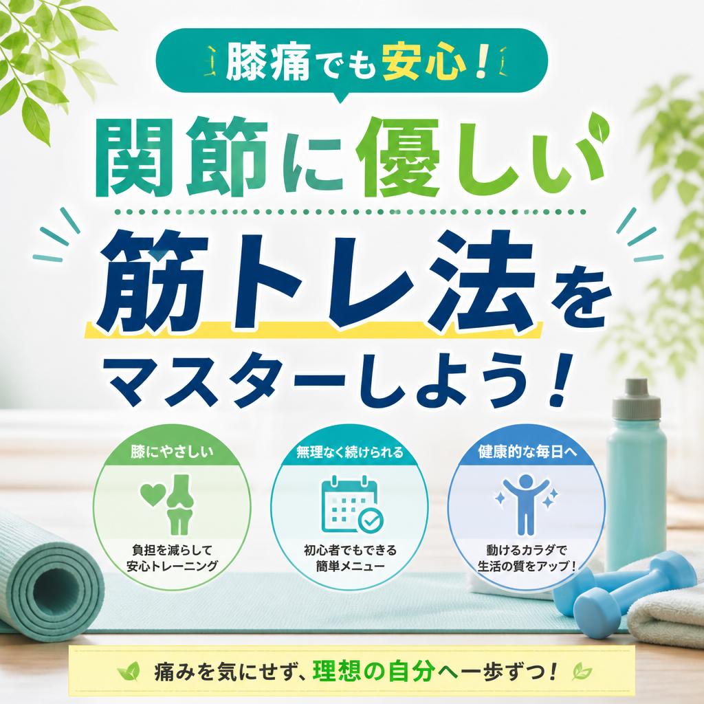 膝痛でも安心！関節に優しい筋トレ法をマスターしよう！｜松下フィットネスサービス