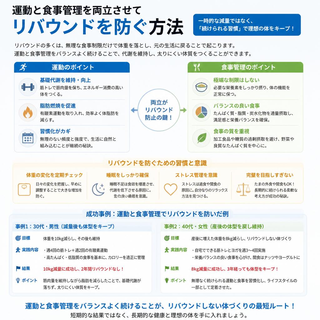 リバウンドしない減量の秘訣
