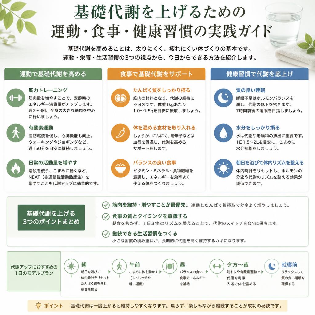 基礎代謝を上げるためのプロのメソッド