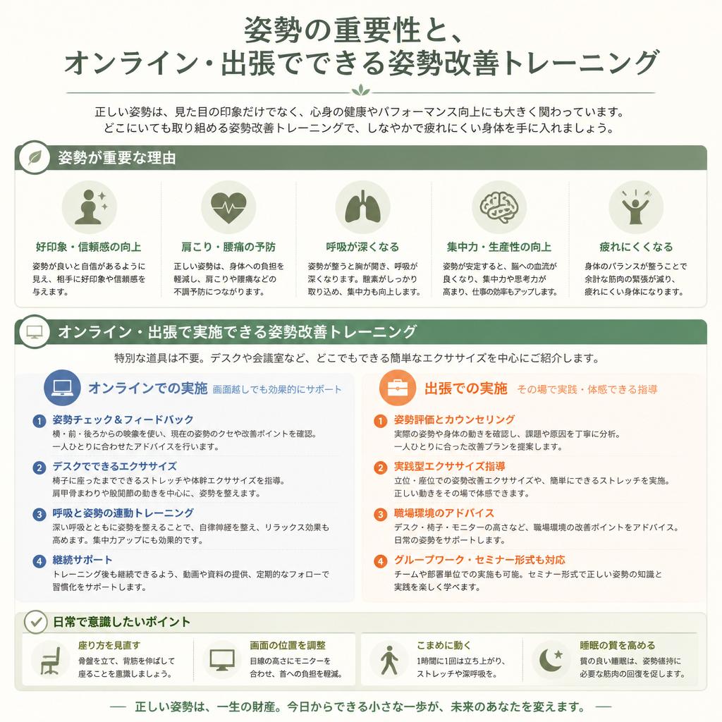 姿勢改善に向けたトレーニング