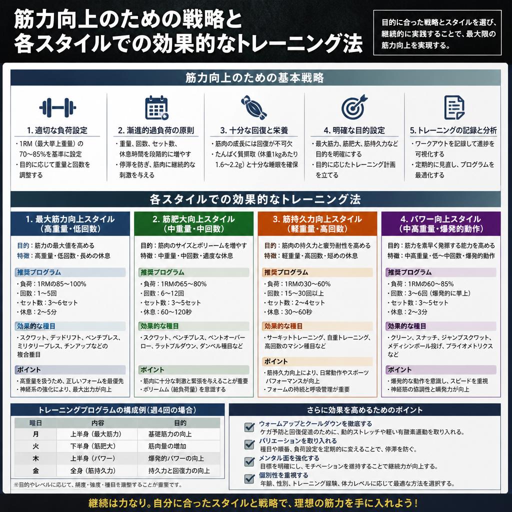 筋力向上！効果的なアプローチ