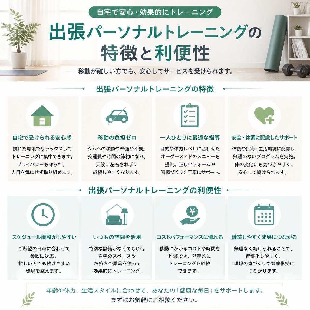 出張パーソナルトレーニングとは？